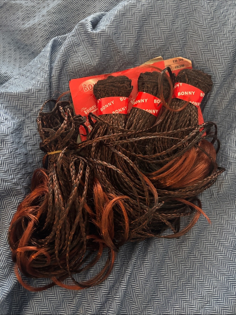 4 bundle pack micro braided hair extensions